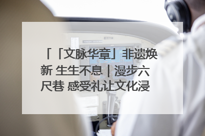 「文脉华章」非遗焕新 生生不息｜漫步六尺巷 感受礼让文化浸润的“巷”往生活