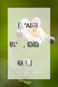 “AI司机”，稳稳哒！