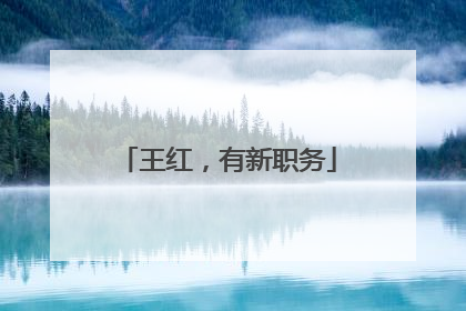 王红，有新职务