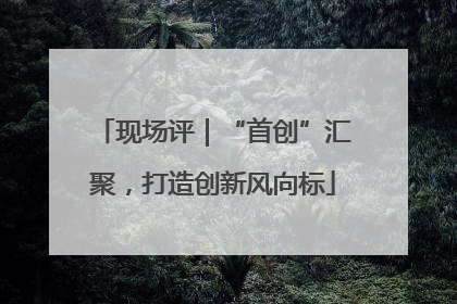 现场评｜“首创”汇聚，打造创新风向标