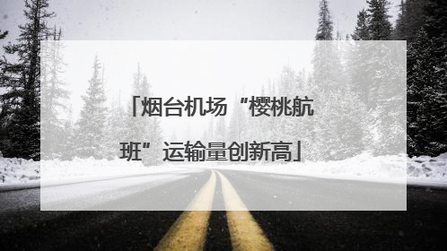 烟台机场“樱桃航班”运输量创新高