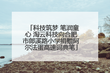 科技筑梦 笔润童心 淘云科技向合肥市郎溪路小学捐赠阿尔法蛋高速词典笔