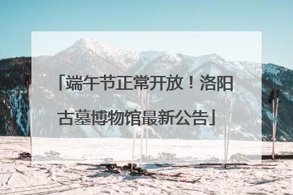 端午节正常开放！洛阳古墓博物馆最新公告