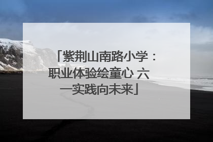 紫荆山南路小学：职业体验绘童心 六一实践向未来
