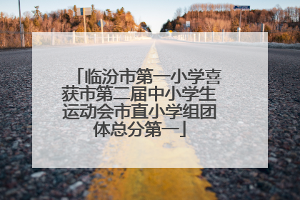 临汾市第一小学喜获市第二届中小学生运动会市直小学组团体总分第一