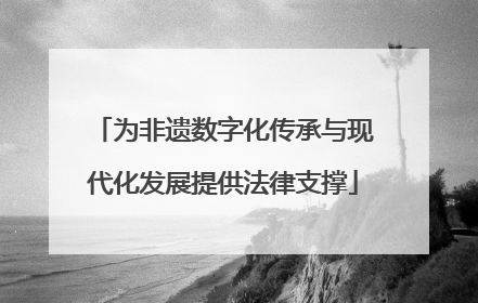 为非遗数字化传承与现代化发展提供法律支撑