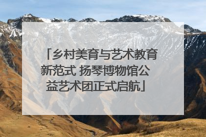 乡村美育与艺术教育新范式 扬琴博物馆公益艺术团正式启航