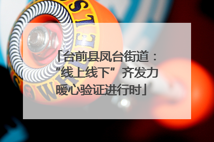 台前县凤台街道：“线上线下”齐发力 暖心验证进行时