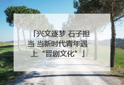 兴文逐梦 石子担当 当新时代青年遇上“晋剧文化”