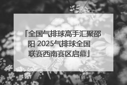 全国气排球高手汇聚邵阳 2025气排球全国联赛西南赛区启幕