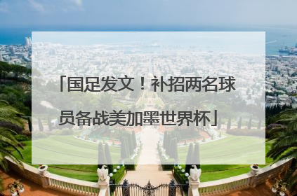 国足发文！补招两名球员备战美加墨世界杯