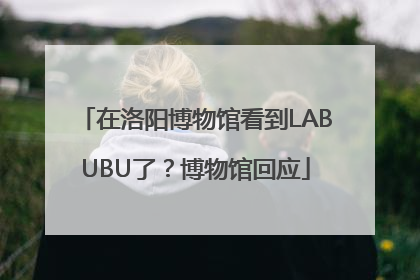 在洛阳博物馆看到LABUBU了?博物馆回应