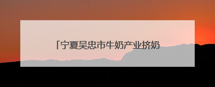 宁夏吴忠市牛奶产业挤奶工劳动和技能大赛举办