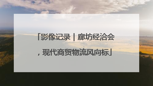 影像记录｜廊坊经洽会，现代商贸物流风向标