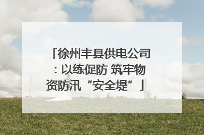 徐州丰县供电公司：以练促防 筑牢物资防汛“安全堤”