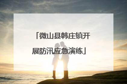 微山县韩庄镇开展防汛应急演练