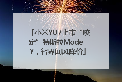 小米YU7上市“咬定”特斯拉Model Y，智界闻风降价