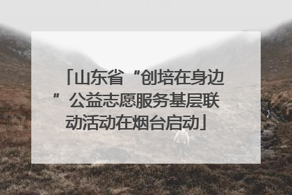山东省“创培在身边”公益志愿服务基层联动活动在烟台启动