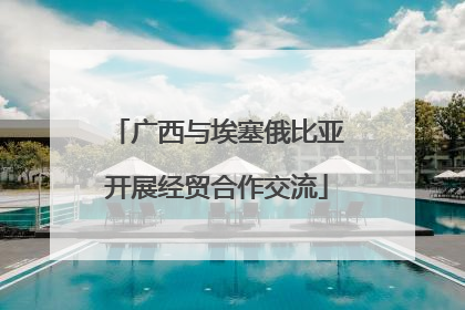 广西与埃塞俄比亚开展经贸合作交流