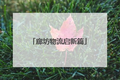 廊坊物流启新篇