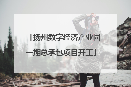 扬州数字经济产业园一期总承包项目开工