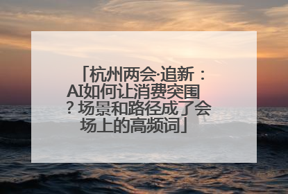 杭州两会·追新：AI如何让消费突围？场景和路径成了会场上的高频词