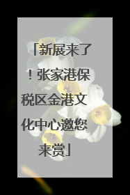 新展来了！张家港保税区金港文化中心邀您来赏