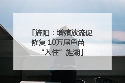 旌阳：增殖放流促修复 10万尾鱼苗“入住”旌湖