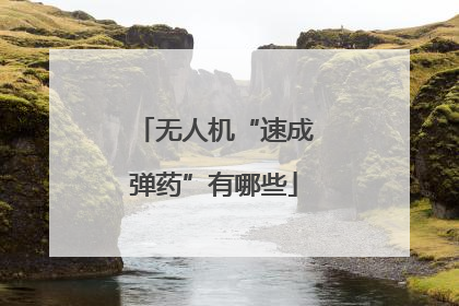 无人机“速成弹药”有哪些