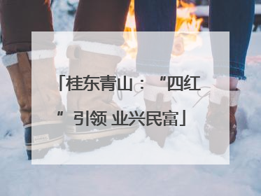 桂东青山：“四红”引领 业兴民富