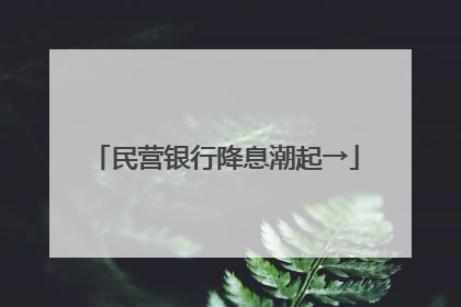 民营银行降息潮起→