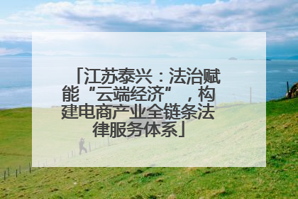 江苏泰兴：法治赋能“云端经济”，构建电商产业全链条法律服务体系
