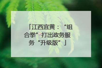 江西宜黄：“组合拳”打出政务服务“升级版”
