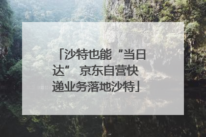 沙特也能“当日达” 京东自营快递业务落地沙特