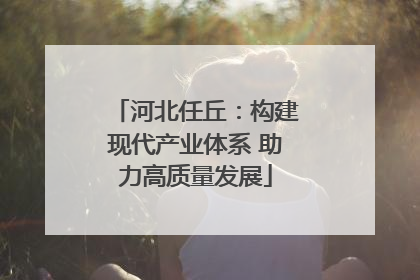 河北任丘：构建现代产业体系 助力高质量发展