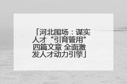 河北围场：谋实人才“引育管用”四篇文章 全面激发人才动力引擎
