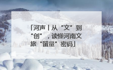 河声丨从“文”到“创”，读懂河南文旅“留量”密码