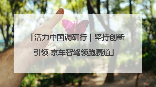 活力中国调研行｜坚持创新引领 京车智驾领跑赛道