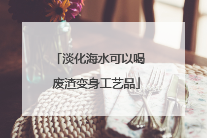 淡化海水可以喝 废渣变身工艺品