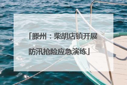 滕州：柴胡店镇开展防汛抢险应急演练