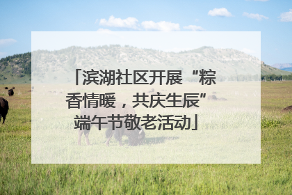 滨湖社区开展“粽香情暖，共庆生辰”端午节敬老活动