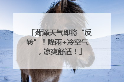菏泽天气即将“反转”！降雨+冷空气，凉爽舒适！