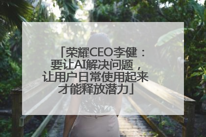 荣耀CEO李健：要让AI解决问题，让用户日常使用起来才能释放潜力