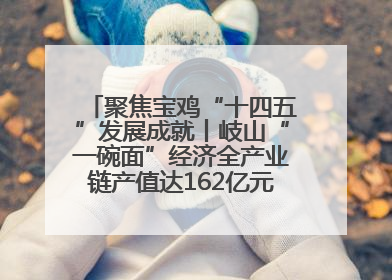 聚焦宝鸡“十四五”发展成就丨岐山“一碗面”经济全产业链产值达162亿元 入选全国典型县