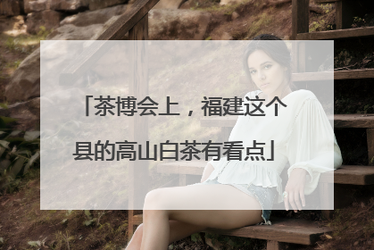 茶博会上，福建这个县的高山白茶有看点