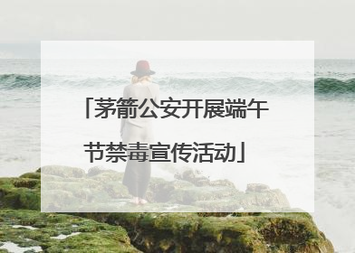 茅箭公安开展端午节禁毒宣传活动