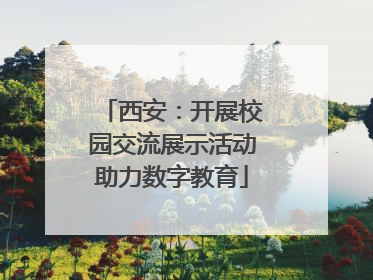 西安：开展校园交流展示活动助力数字教育