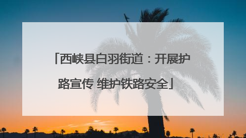 西峡县白羽街道：开展护路宣传 维护铁路安全