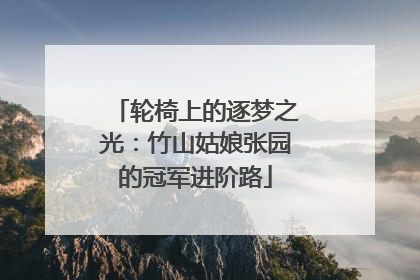 轮椅上的逐梦之光：竹山姑娘张园的冠军进阶路