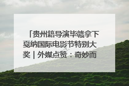 贵州籍导演毕赣拿下戛纳国际电影节特别大奖｜外媒点赞：奇妙而广阔的纯粹电影梦